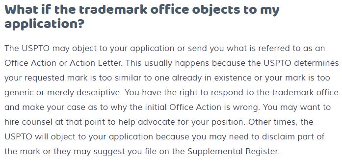 Trademark Engine Office Action Response